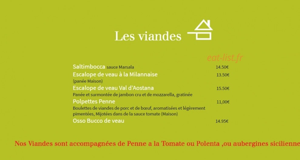 Le Sambuca — carte page 9