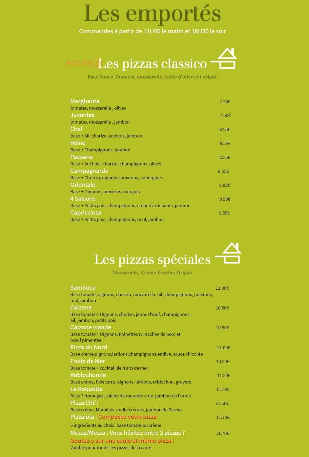 Le Sambuca — carte page 7