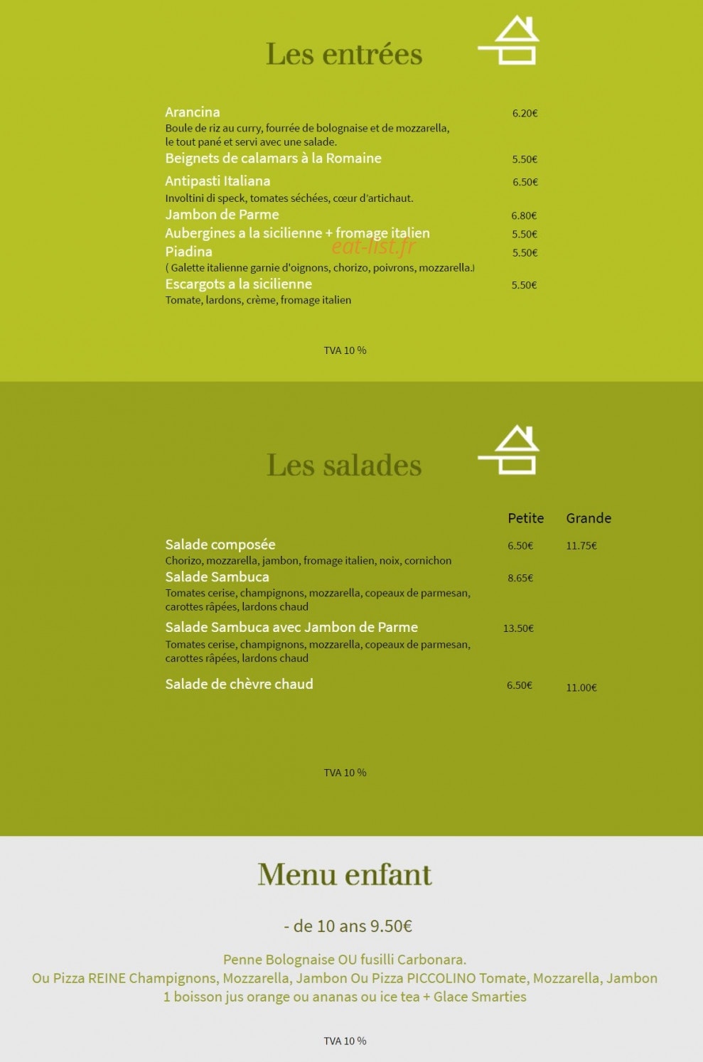 Le Sambuca — carte page 2