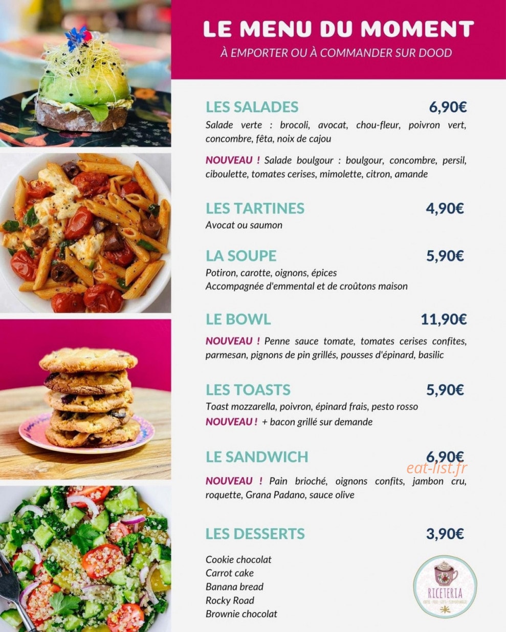 Riceteria — carte page 1