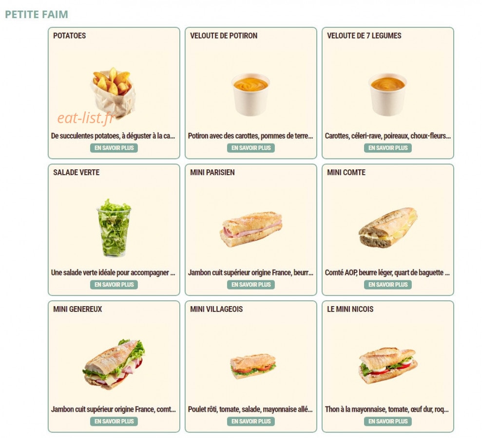 Pomme de Pain — carte page 4