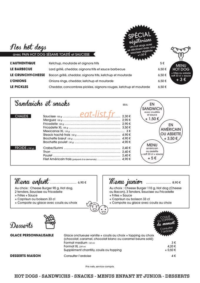 La Maison du Burger — carte page 3