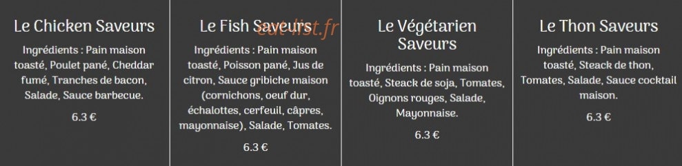 Pizza Saveurs — carte page 3