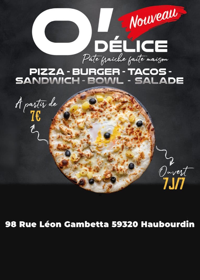 O'delice — carte page 1