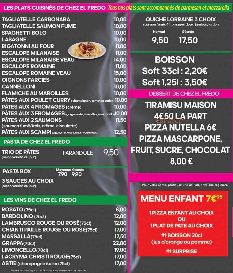 El Fredo — carte page 2