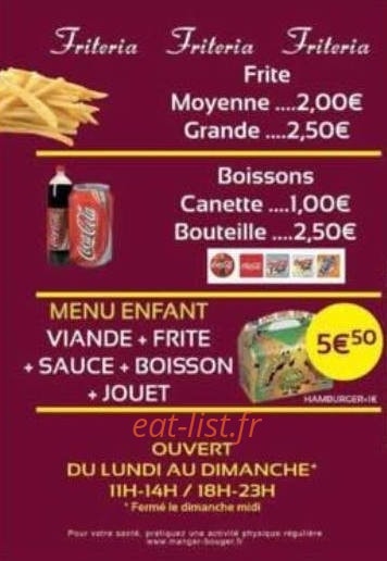 Friteria au tacos — carte page 2