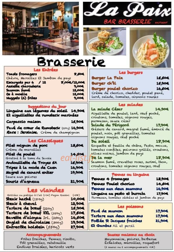 La Paix — carte page 1