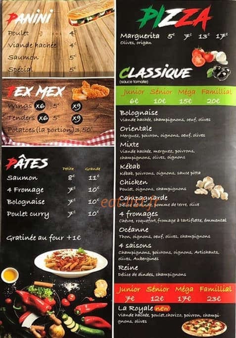 My pizz by délice pizza — carte page 1