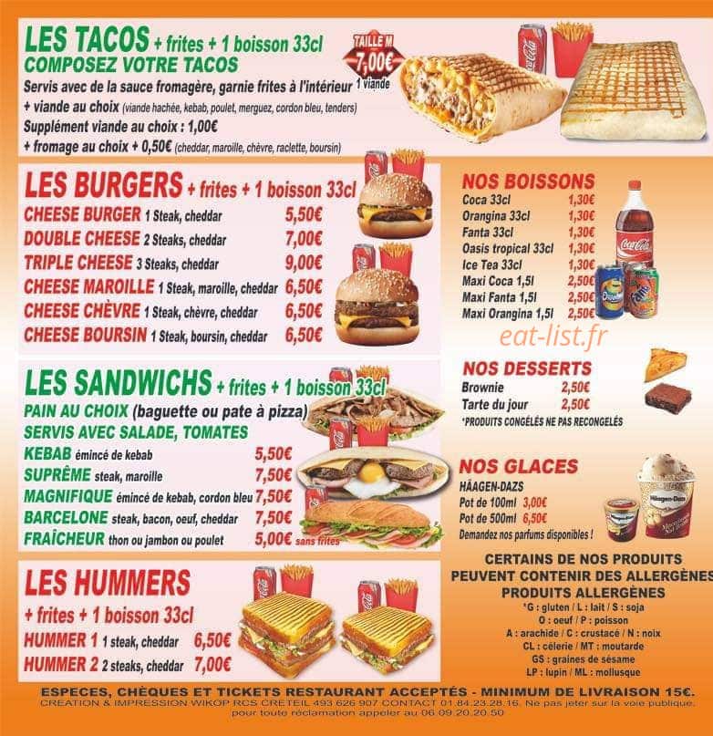 Pronto Pizza — carte page 4
