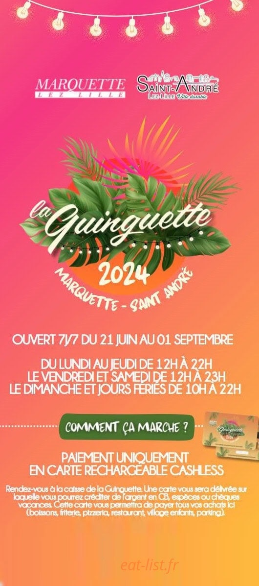 La Guinguette de Marquette — carte page 1