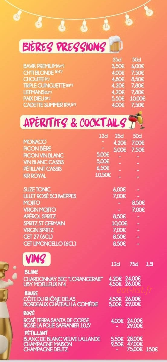 La Guinguette de Marquette — carte page 5
