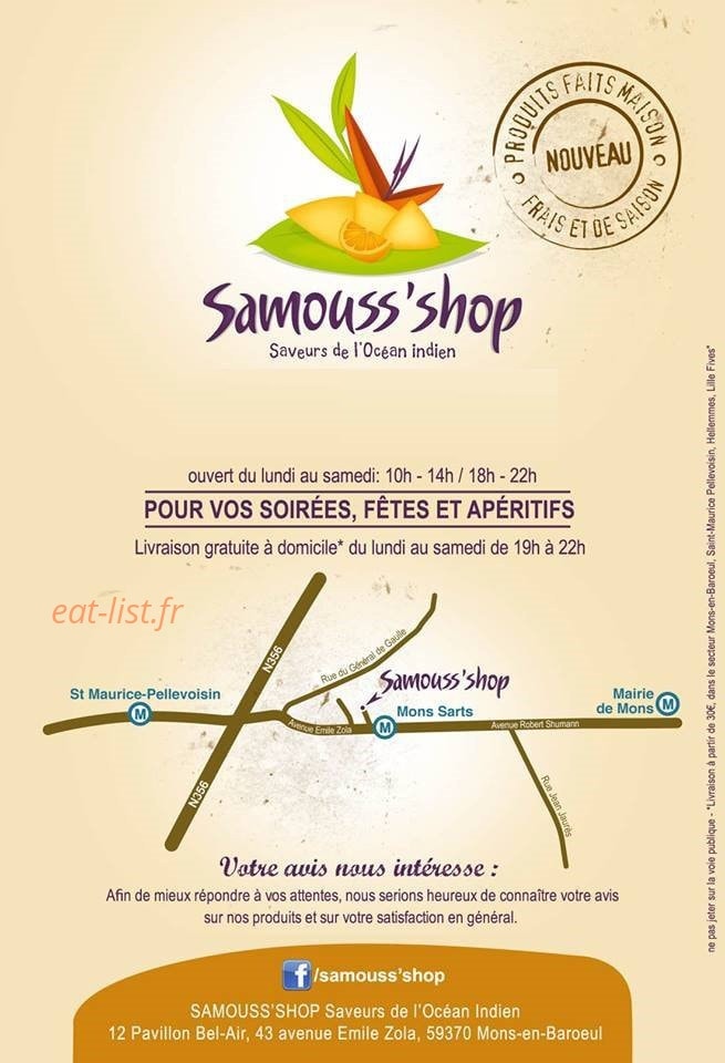 Samouss' shop — carte page 2
