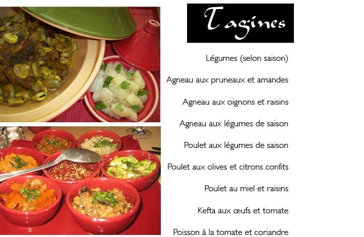Saveurs du maroc — carte page 4