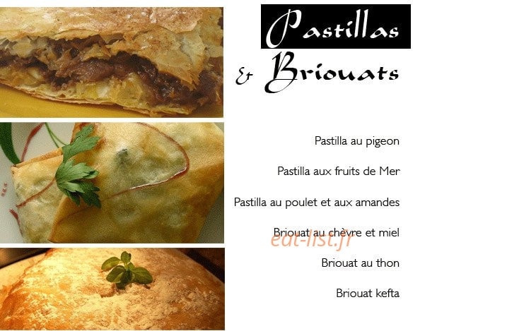 Saveurs du maroc — carte page 2