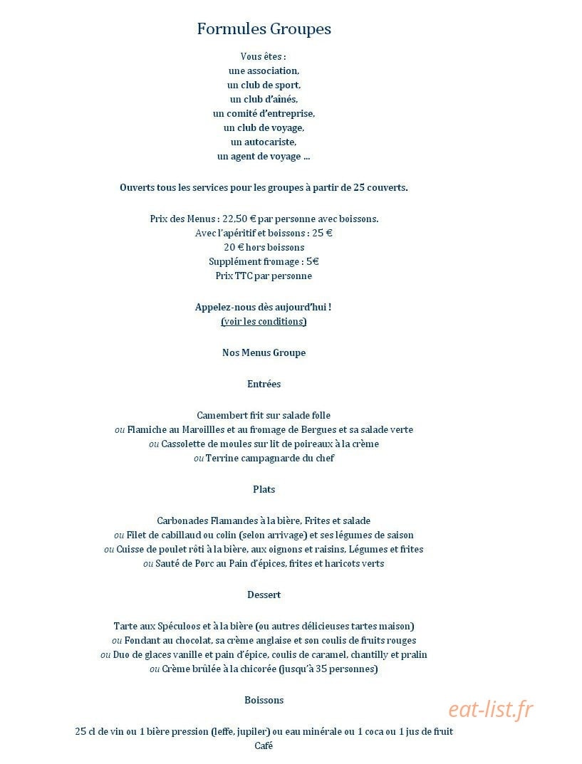 La Taverne du Westhoek — carte page 5