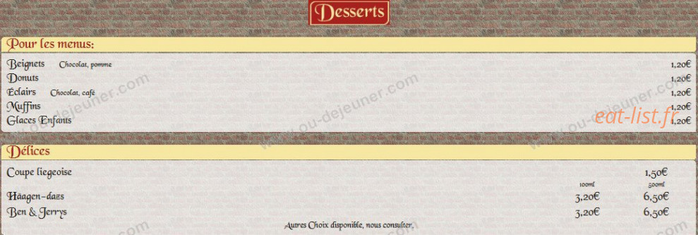 Pizza des Remparts — carte page 8