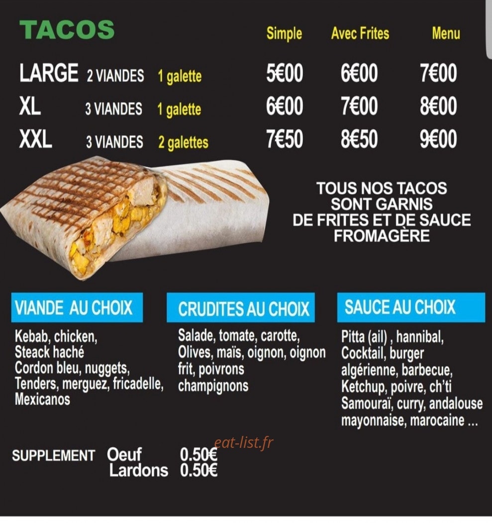 Snack national — carte page 7