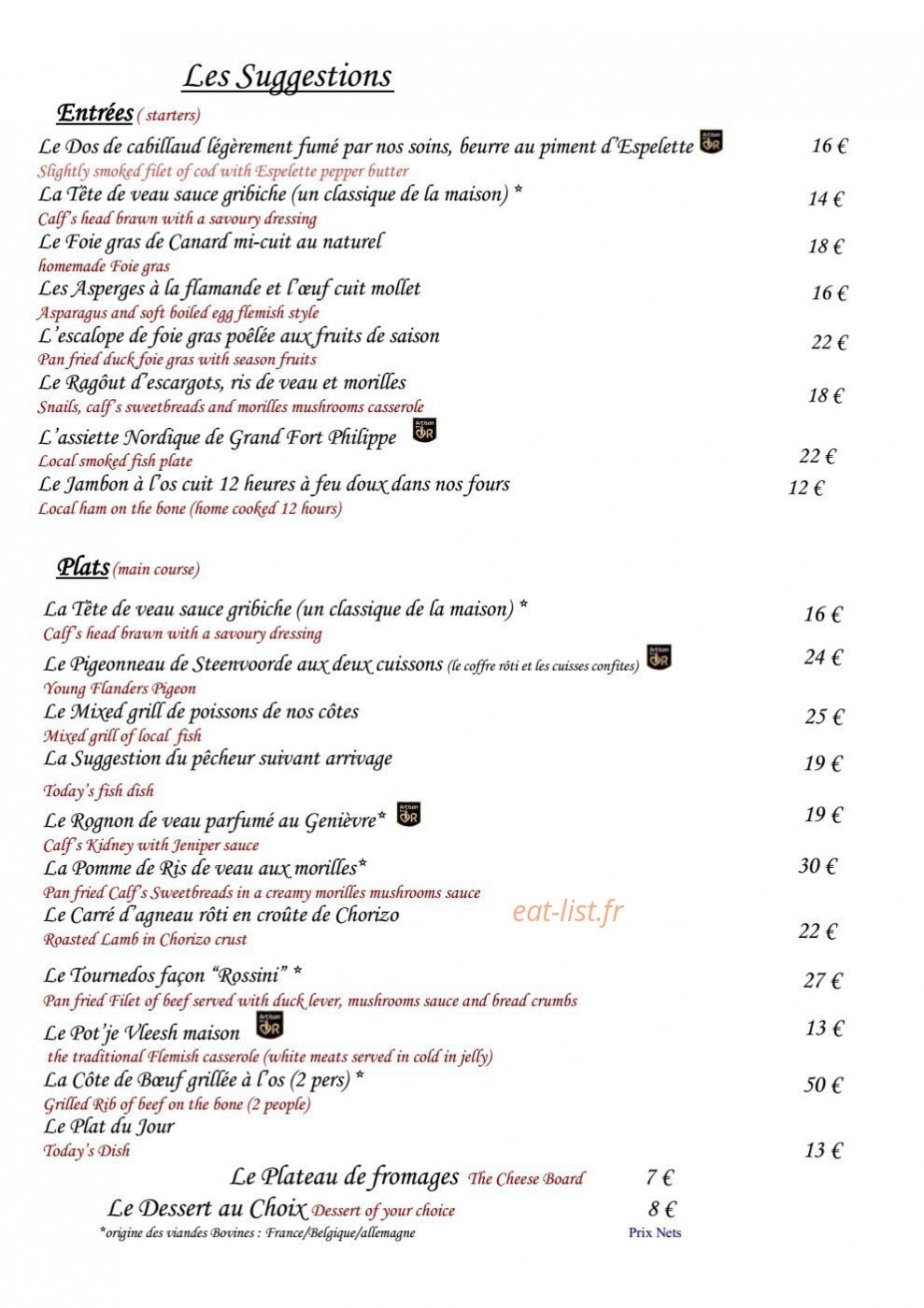 Au Pont Tournant — carte page 4