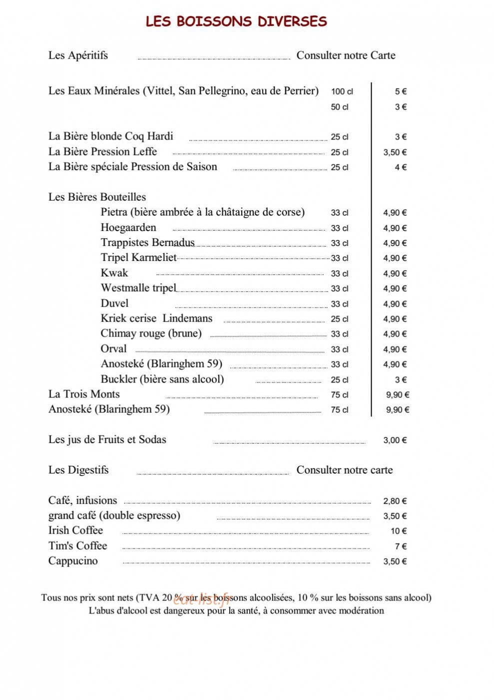Au Pont Tournant — carte page 12