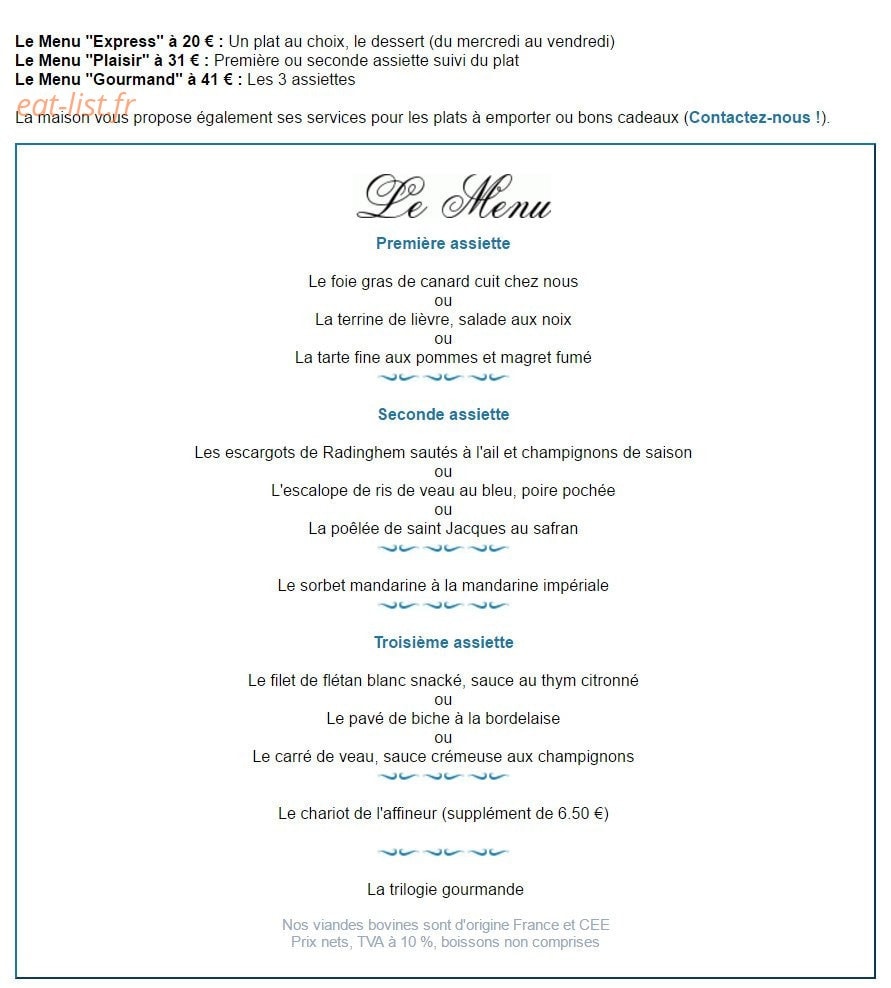 L'Ermitage du Bois Joli — carte page 1