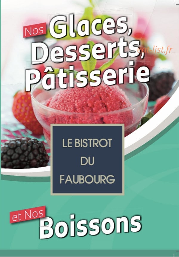 Le Bistrot du Faubourg — carte page 7