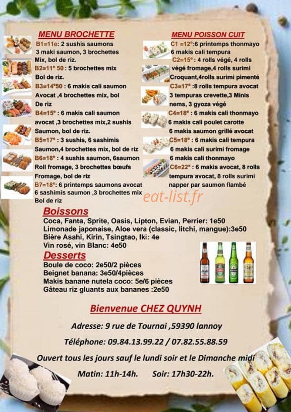 Chez Quynh — carte page 5