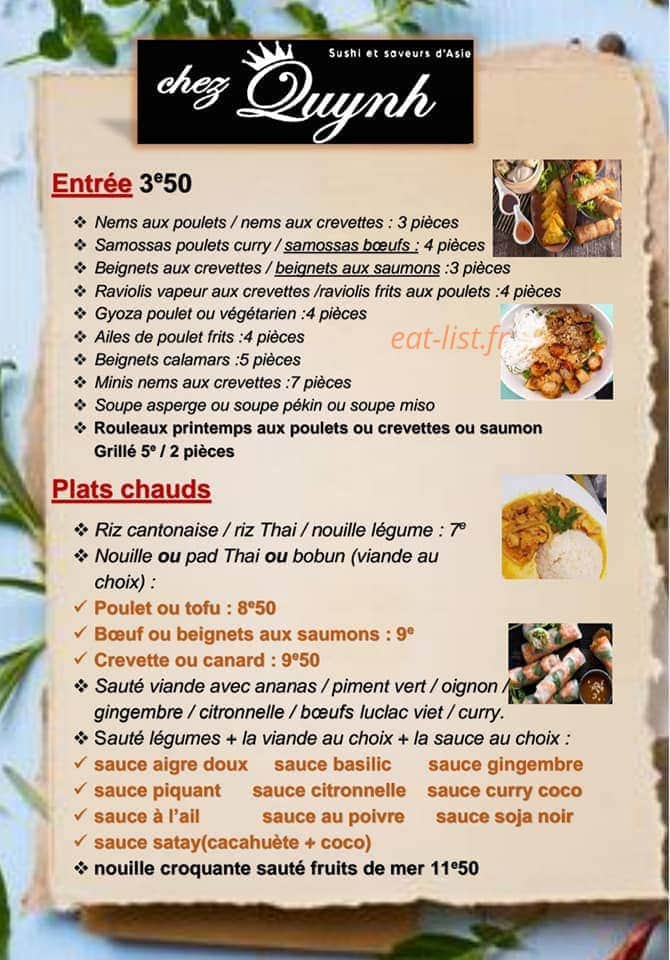 Chez Quynh — carte page 2