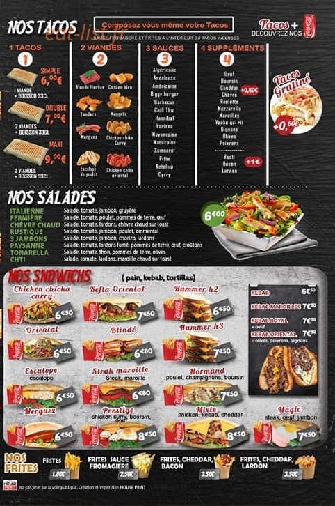 All Tacos — carte page 3