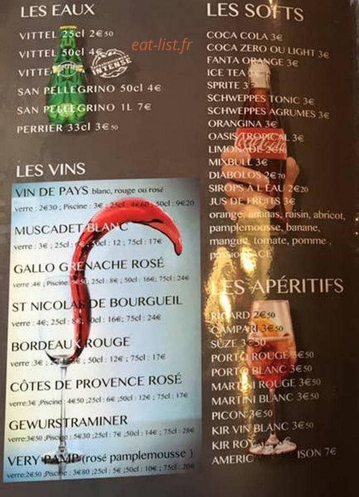 Dinner's Pub — carte page 3