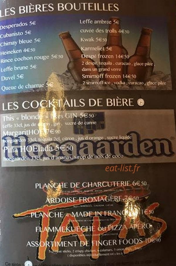 Dinner's Pub — carte page 2