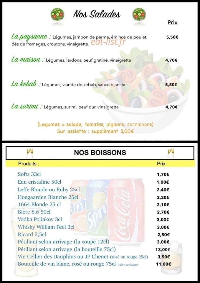 Friterie Martin Martine — carte page 5