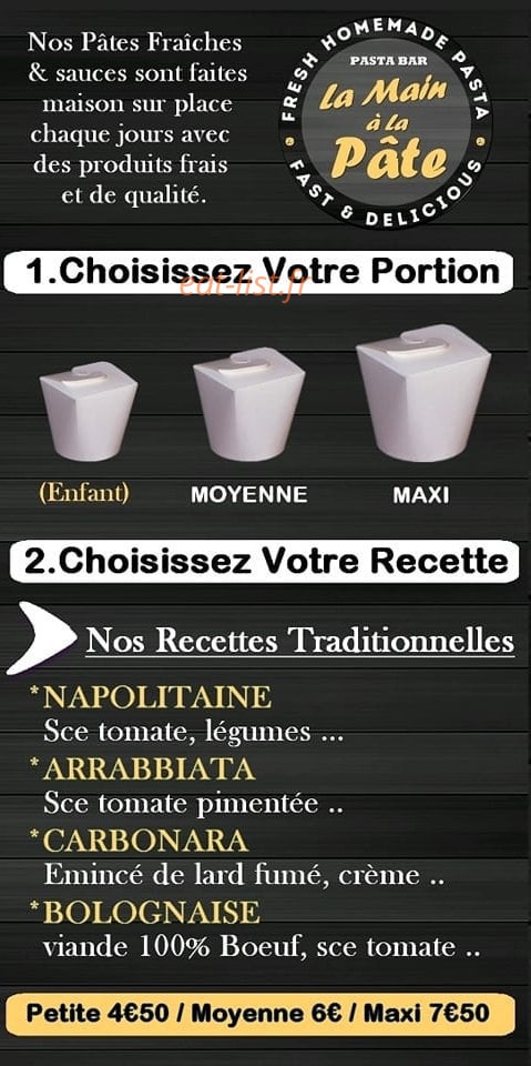 La main à la pâte — carte page 1