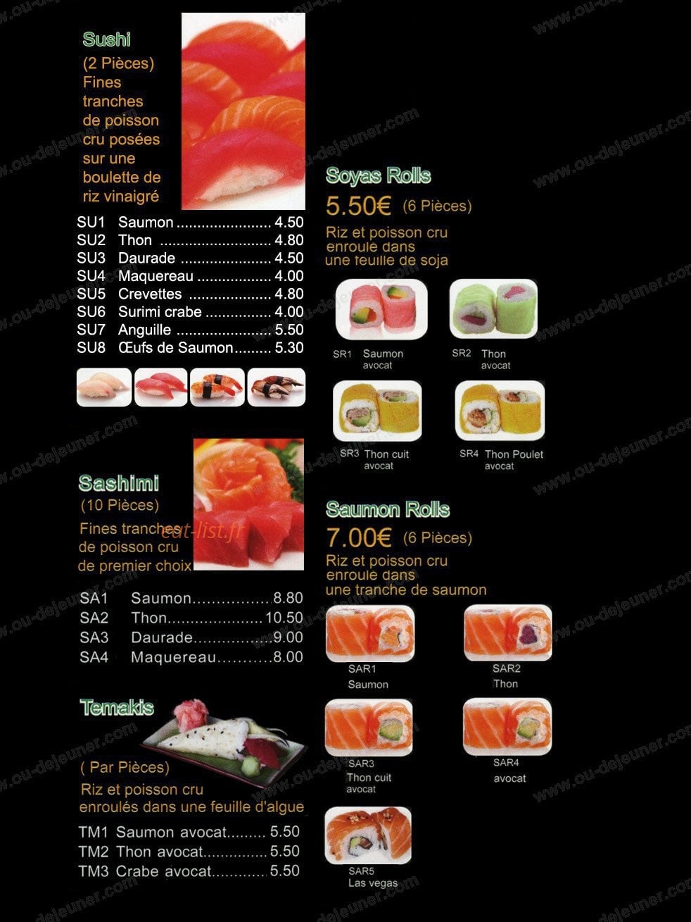 Le Kyoto — carte page 6