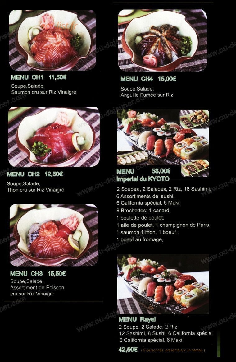 Le Kyoto — carte page 2