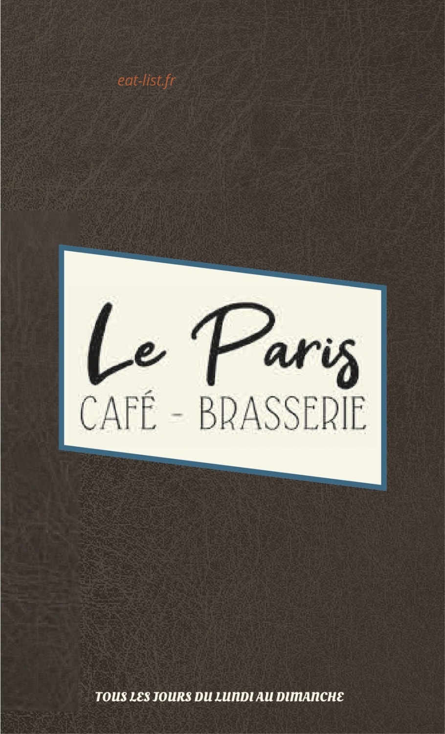 Le Paris — carte page 1