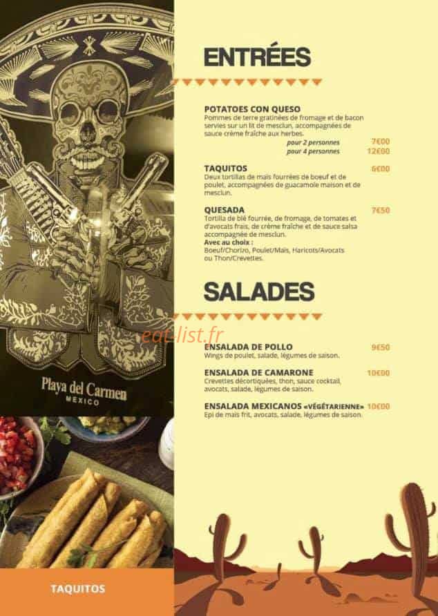 O Mexicain — carte page 2
