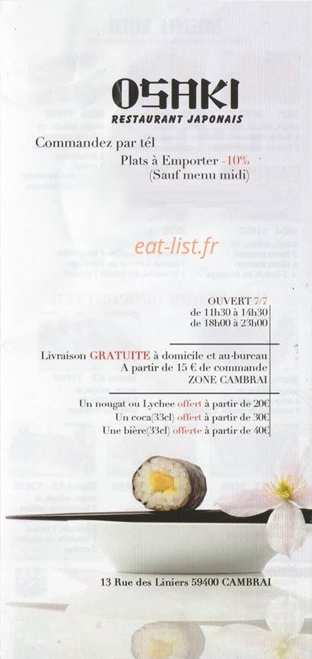 Osaki — carte page 1