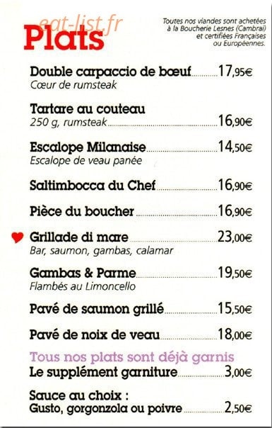 Pausa Gusto — carte page 3