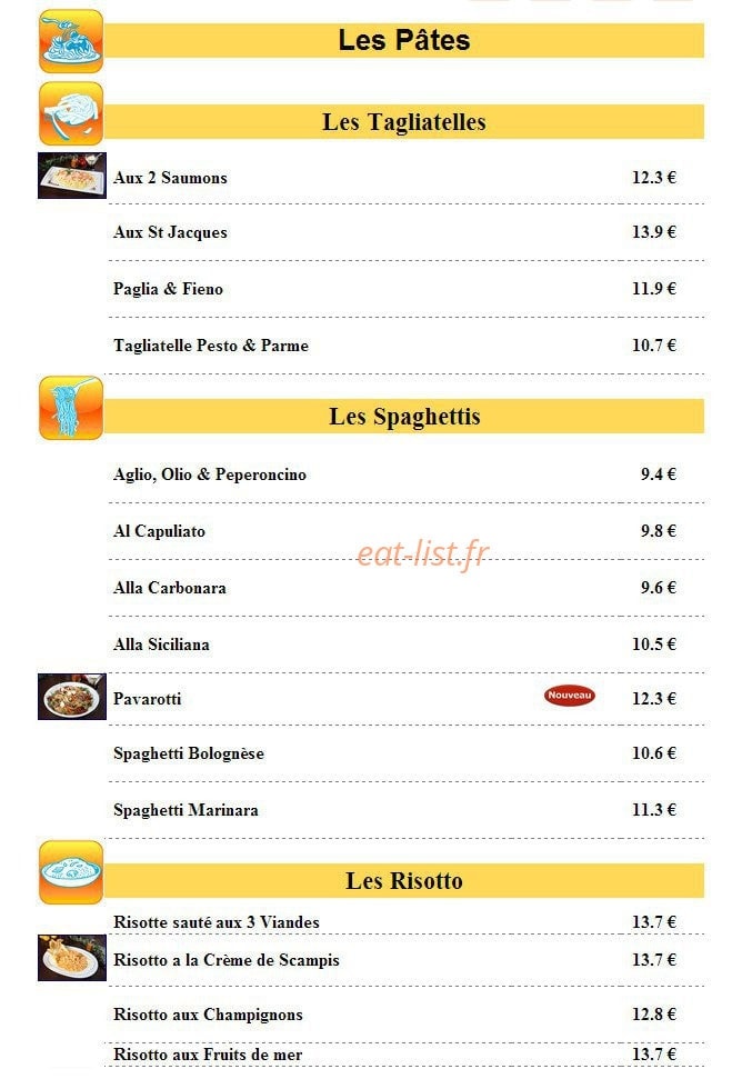Pizza Sicilia — carte page 5