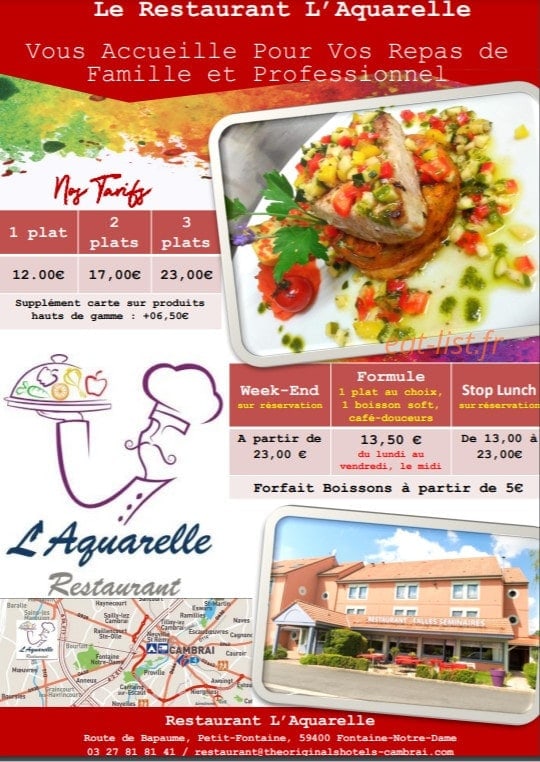 L'Aquarelle — carte page 1
