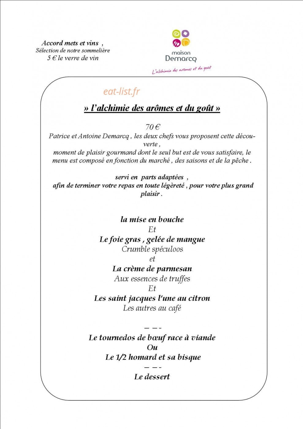 Maison Demarcq — carte page 5
