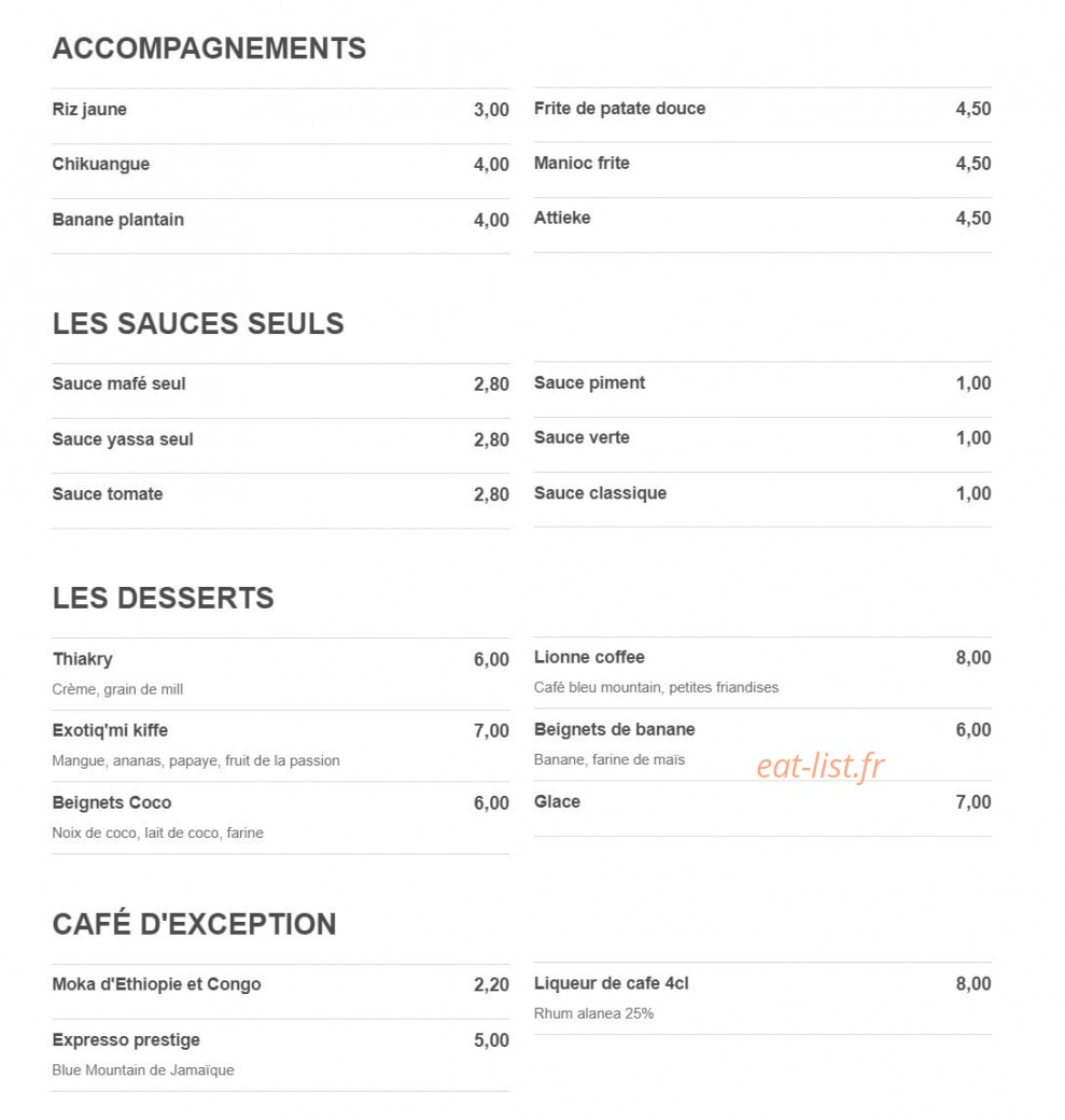 African streets — carte page 2