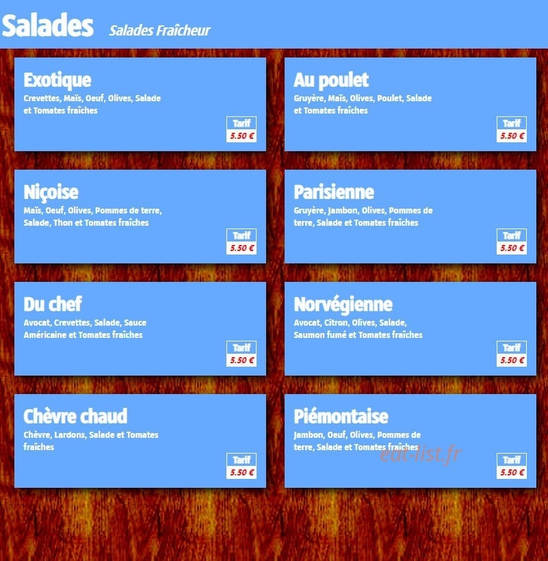 Andiamo pizza — carte page 6