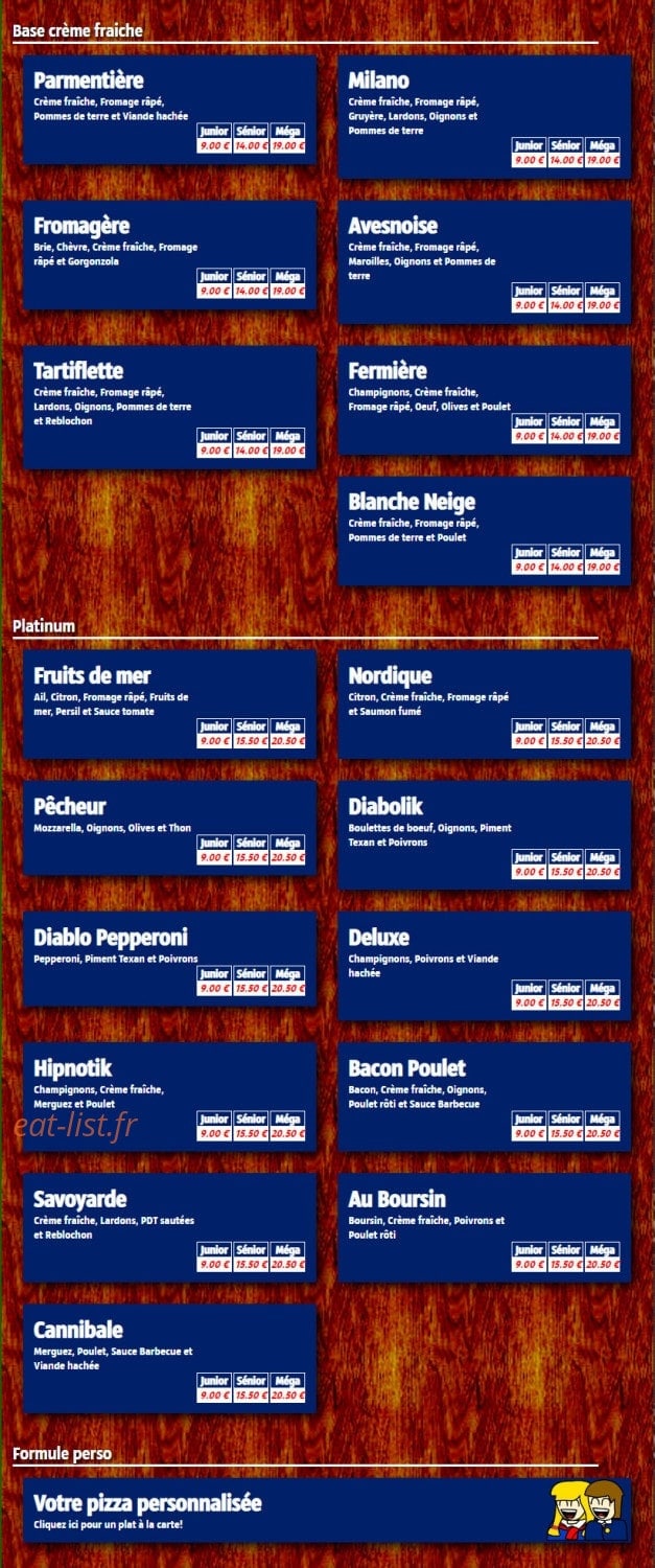 Andiamo pizza — carte page 5