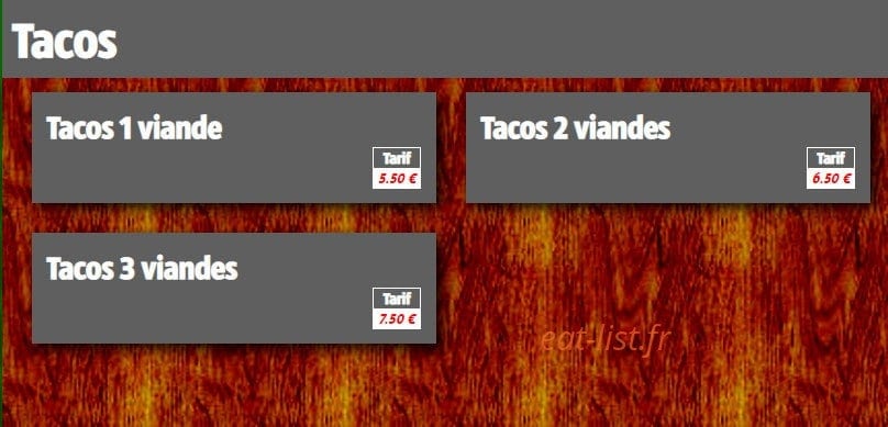 Andiamo pizza — carte page 13