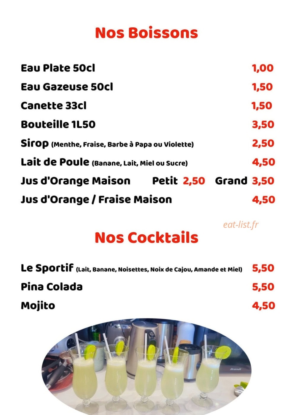 Chez maman — carte page 10