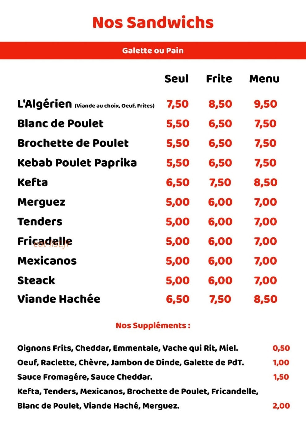 Chez maman — carte page 4