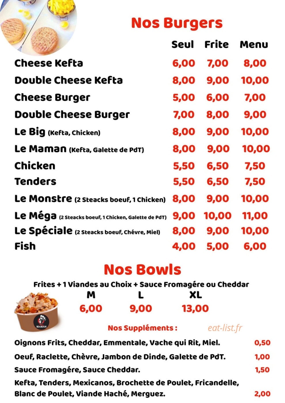 Chez maman — carte page 2