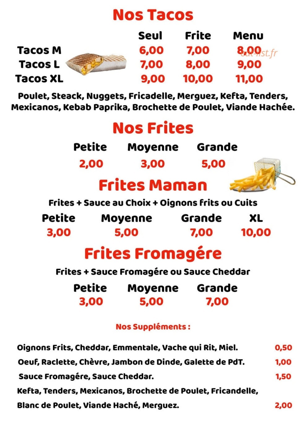 Chez maman — carte page 3