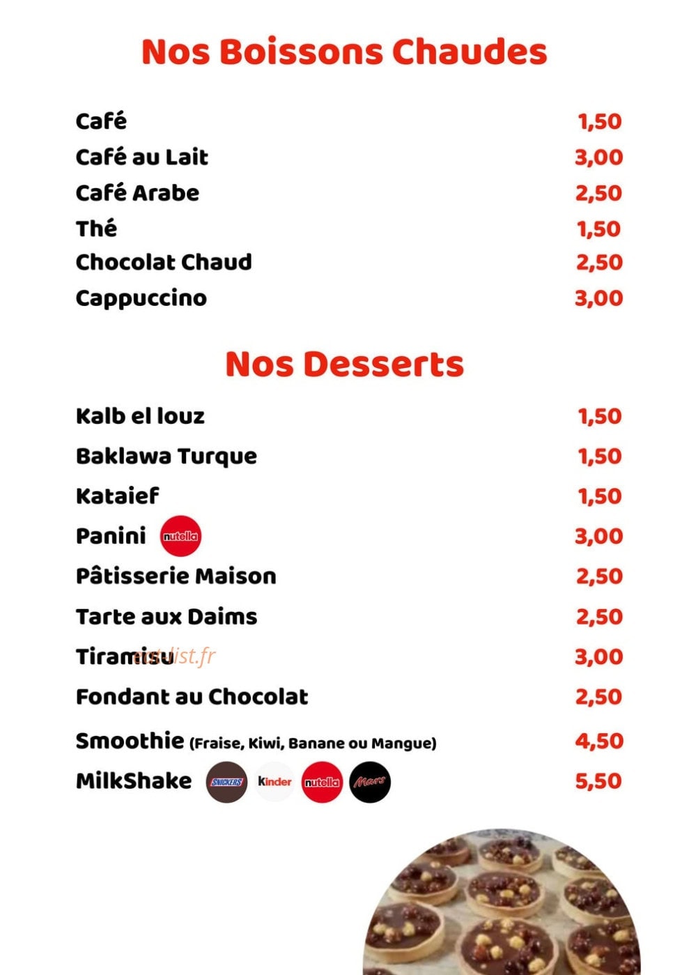 Chez maman — carte page 9